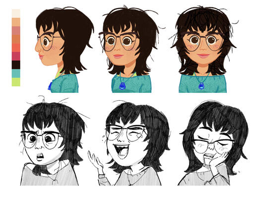 Mira's Expression Sheet