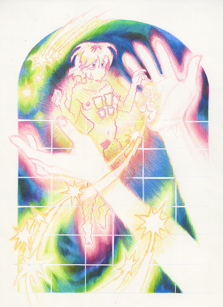 Color Pencil and POSCA Markers